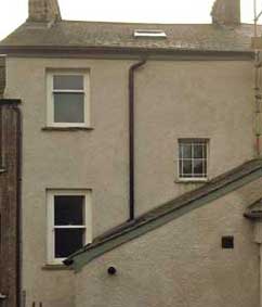 lime rendered dashed and limewashed town house in Ulverston