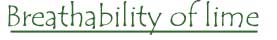 The breathability of lime