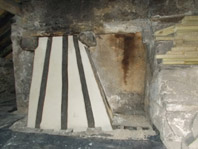  repaired lath and lime smokehood