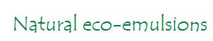 eco-emulsions