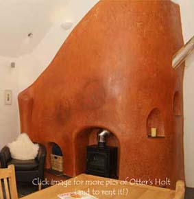 cob staircase designed by Alison Bunning, built by Jack in the Green