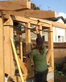 knocking in oak pegs